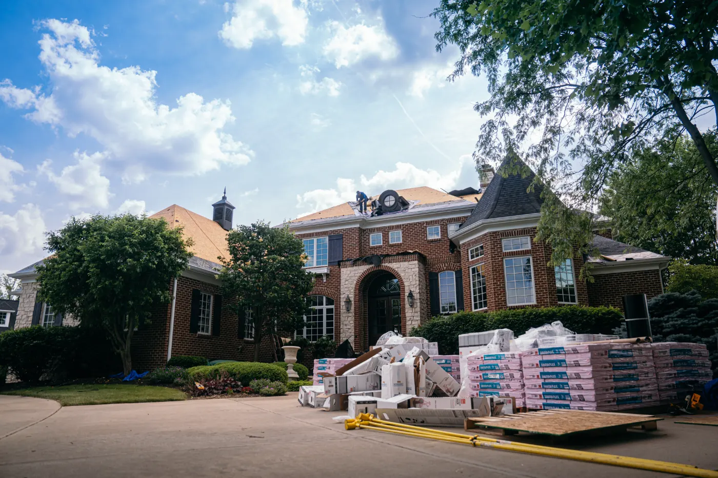 Roof inspection documented on a Waverly home